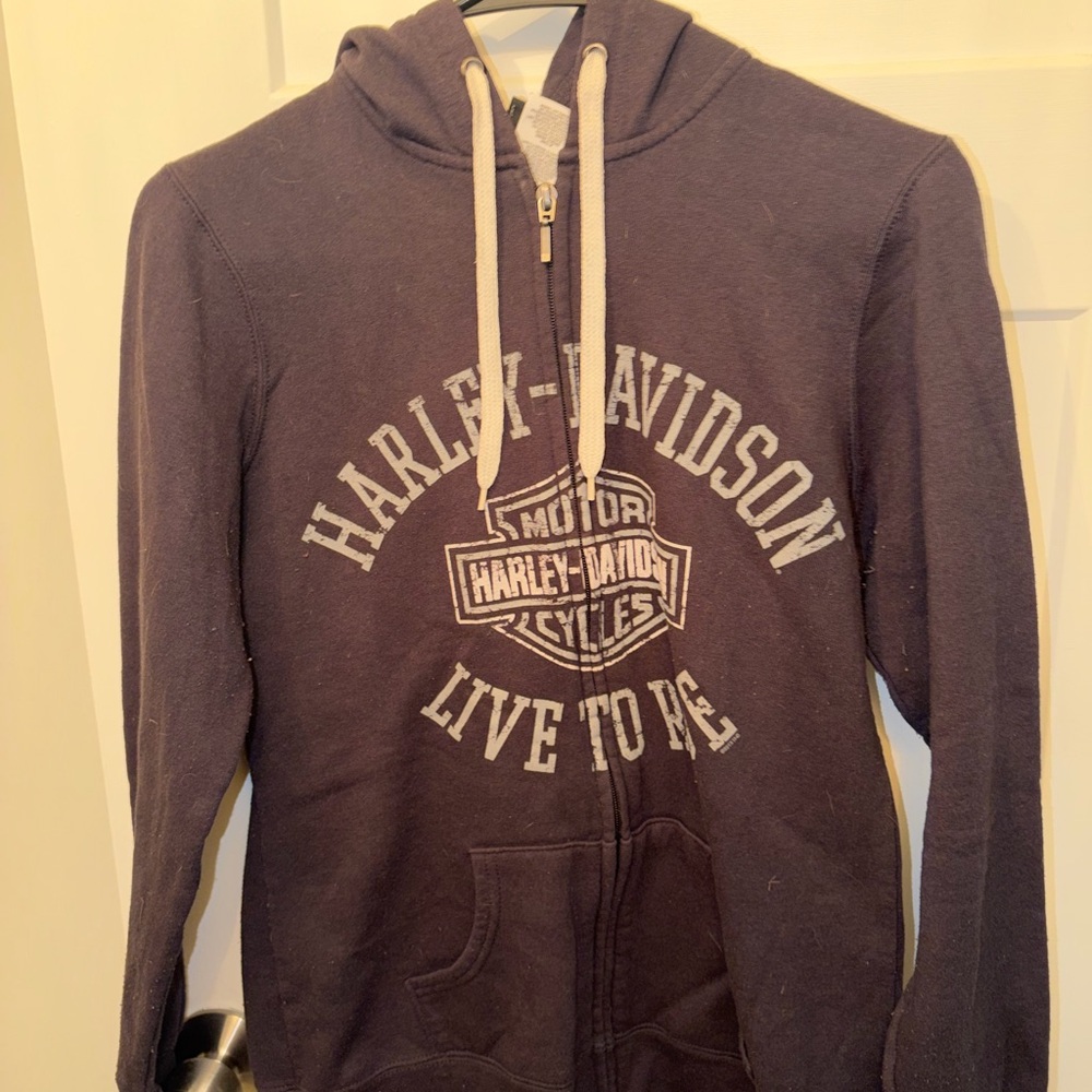 Harley-Davidson Dark Gray Zip-Up Hoodie